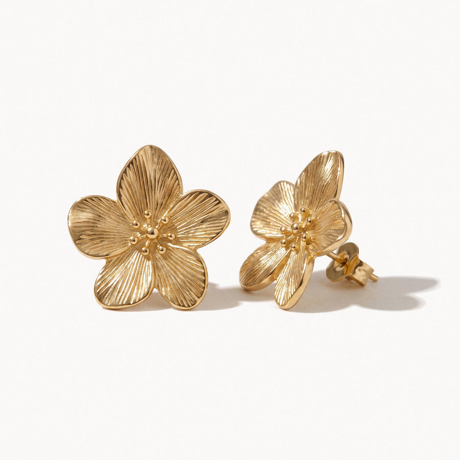 Sculpted Flower Studs