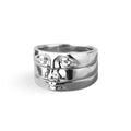 Sculptural Face Ring Set-Rings-Yiyae-7-Silver-Yiyae
