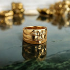 Sculptural Face Ring Set-Rings-Yiyae-Yiyae
