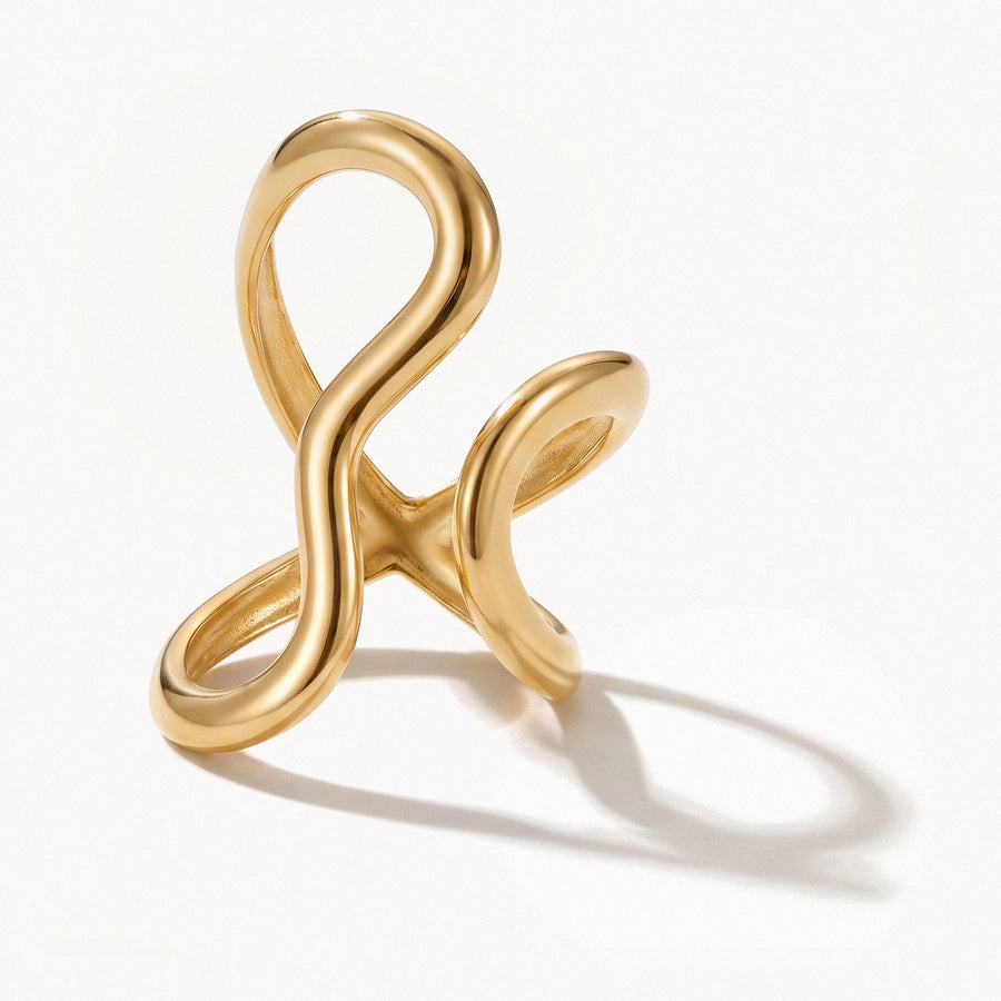 Sculptural Twist Ring