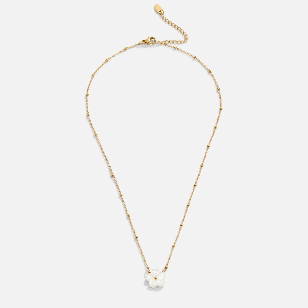 Shell Flower Necklace-Necklaces-Yiyae-Yiyae