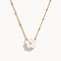 Shell Flower Necklace-Necklaces-Yiyae-Gold-Yiyae