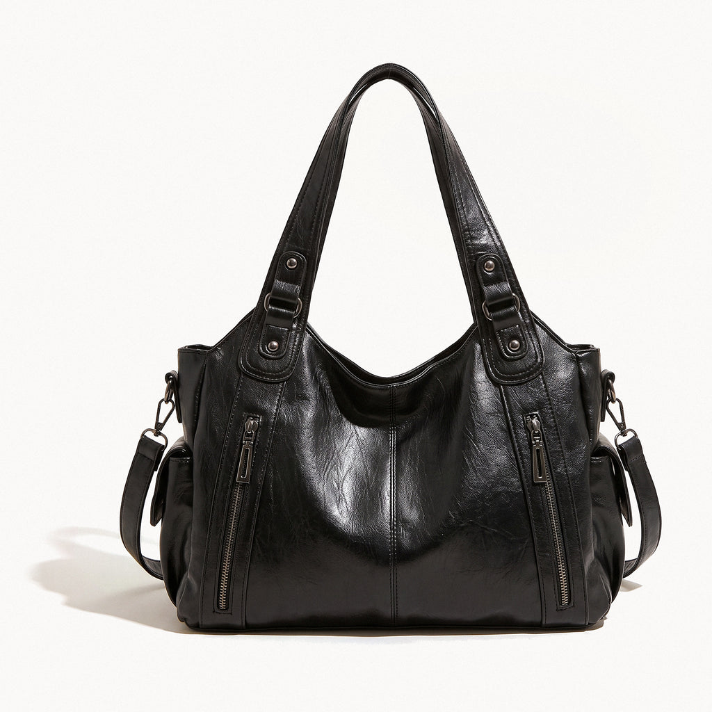 Side Pocket Shoulder Bag-Bags-Yiyae-Black-Yiyae