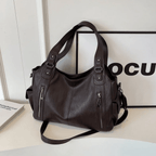 Side Pocket Shoulder Bag-Bags-Yiyae-Brown-Yiyae