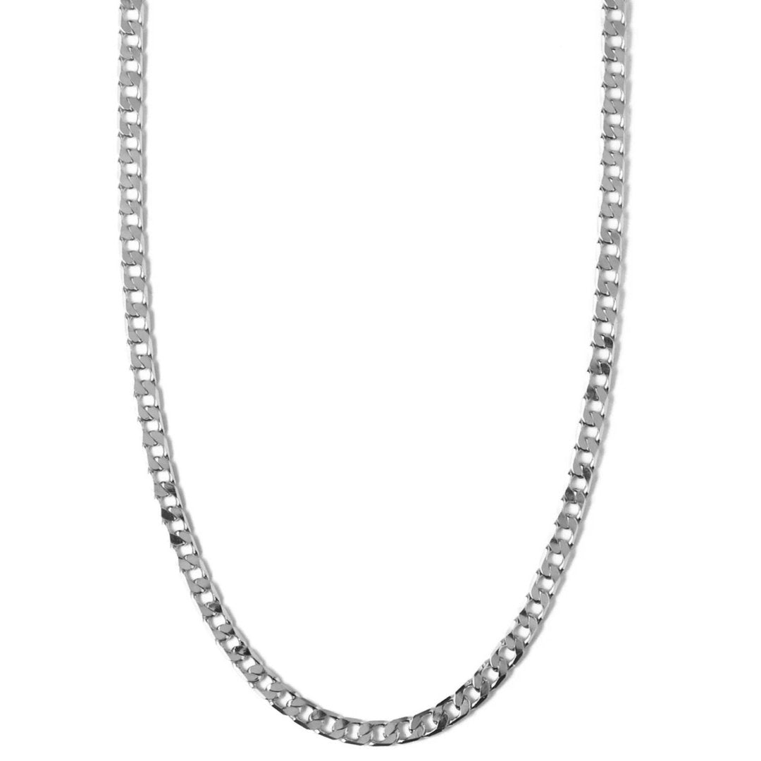 Silver-Tone Curb Chain-Necklaces-Yiyae-Yiyae