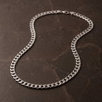 Silver-Tone Curb Chain-Necklaces-Yiyae-Yiyae