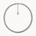 Silver-Tone Curb Chain-Necklaces-Yiyae-White-Gold-Yiyae