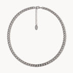 Silver-Tone Curb Chain-Necklaces-Yiyae-White-Gold-Yiyae