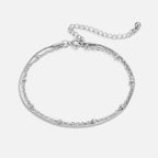 Silver-Tone Layered Bracelet-Bracelets-Yiyae-Yiyae