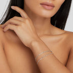 Silver-Tone Layered Bracelet-Bracelets-Yiyae-Yiyae