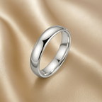 Silver-Tone Polished Band Ring-Rings-Yiyae-Yiyae
