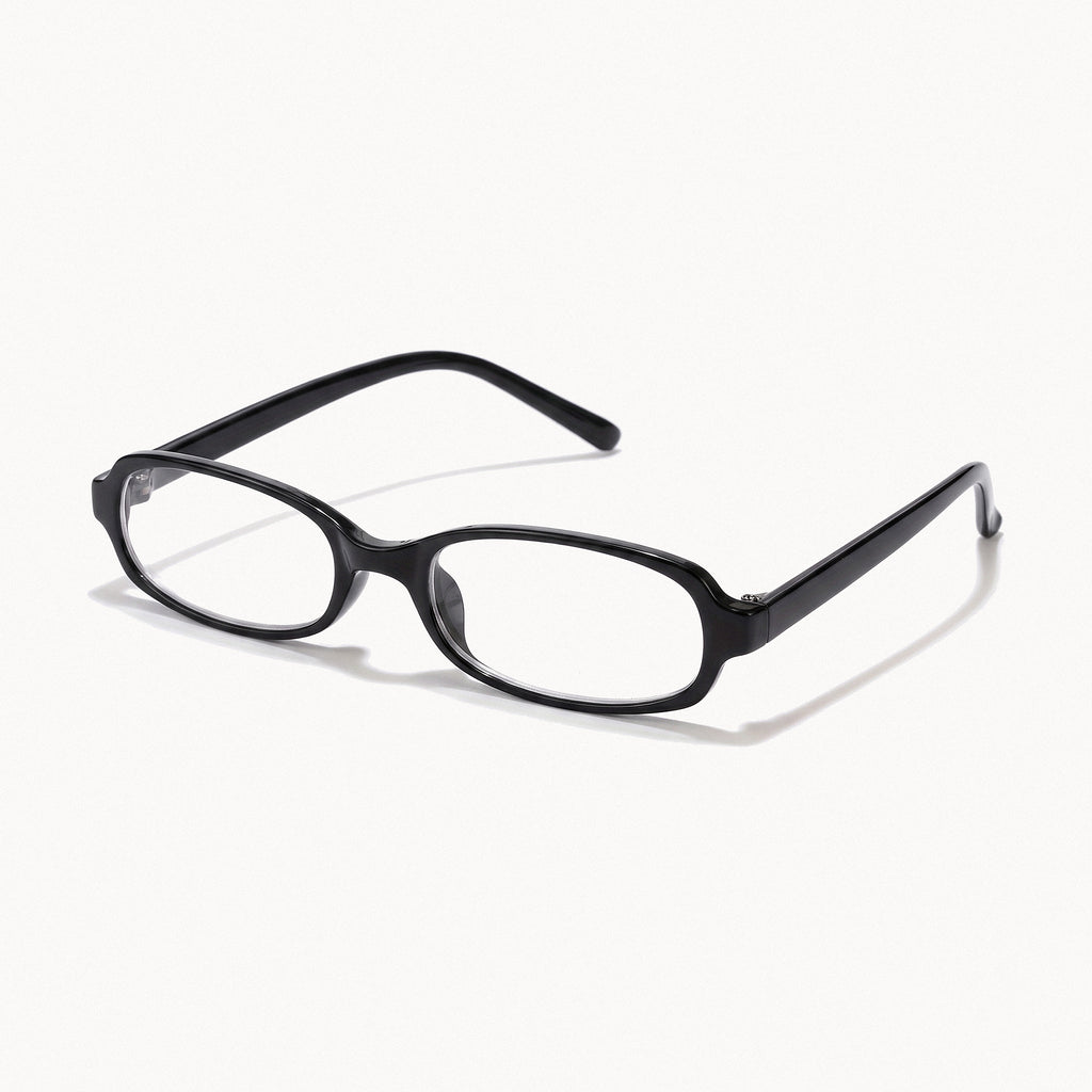 Slim Oval Glasses-Frames-Yiyae-Black-Yiyae