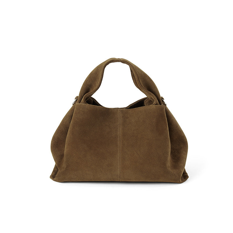 Slouchy Suede Handbag-Bags-Yiyae-Brown-Yiyae