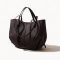 Soft Leather Tote Bag-Bags-Yiyae-Espresso-Yiyae