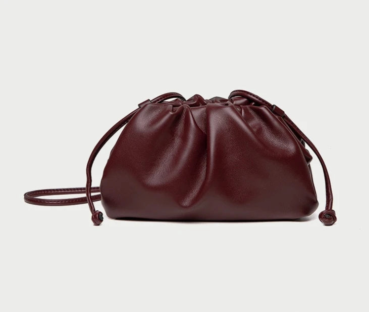 Soft Pouch Crossbody Bag-Bags-Yiyae-Burgundy-Small-Yiyae