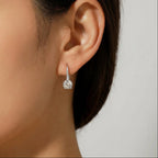 Solitaire Crystal Drop Earrings-Earrings-Yiyae-Yiyae