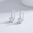 Solitaire Crystal Drop Earrings-Earrings-Yiyae-Yiyae
