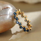 Square Crystal Eternity Ring-Rings-Yiyae-Yiyae