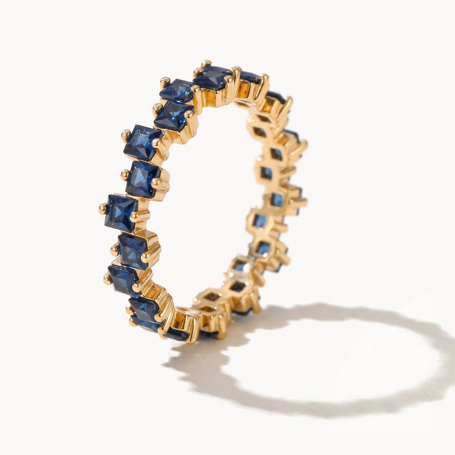 Square Crystal Eternity Ring