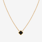 Square Crystal Pendant Necklace-Necklaces-Yiyae-Black-Yiyae