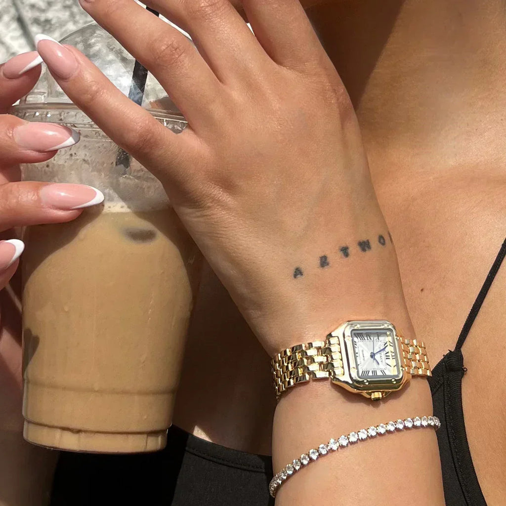 Square Link Bracelet Watch-Watches-Yiyae-Yiyae