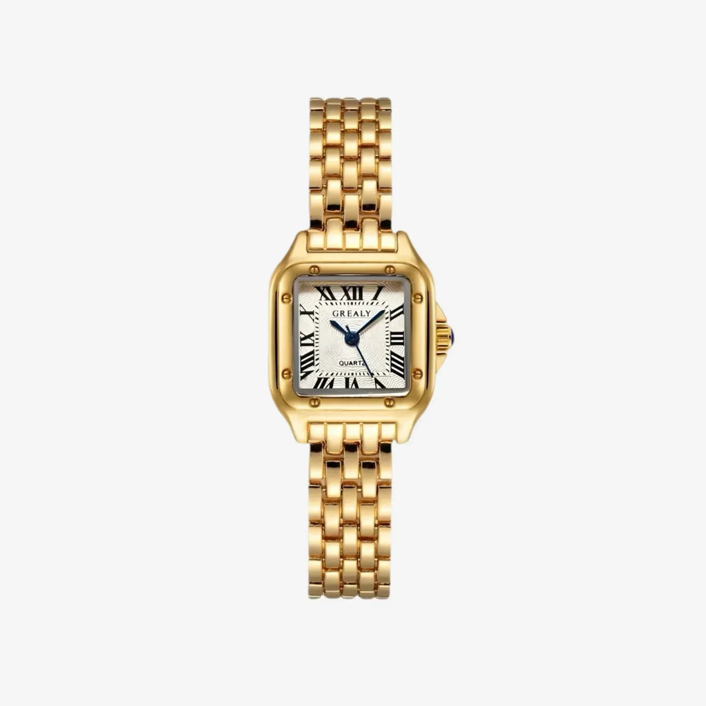 Square Link Bracelet Watch-Watches-Yiyae-Gold-Yiyae