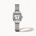 Square Link Bracelet Watch-Watches-Yiyae-White Gold-Yiyae