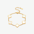Square Station Bracelet-Bracelets-Yiyae-White-Yiyae
