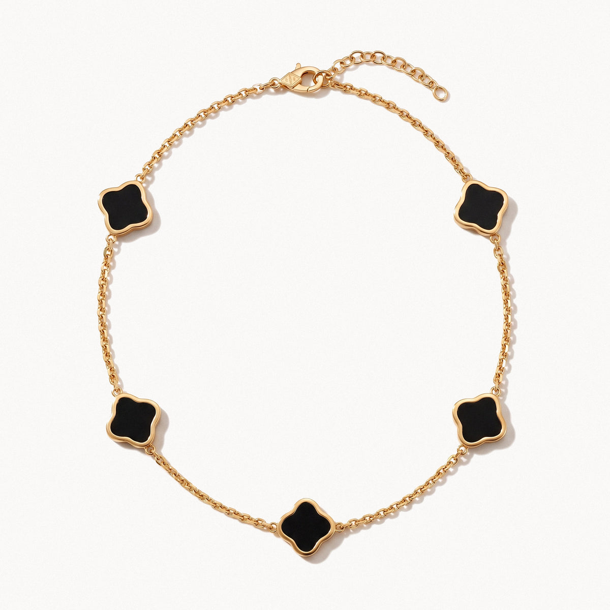 Square Station Necklace-Necklaces-Yiyae-Black-Yiyae