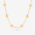 Square Station Necklace-Necklaces-Yiyae-Gold-Yiyae