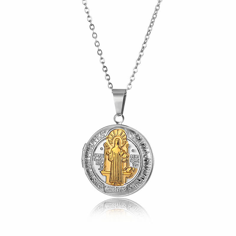 St. Benedict Medal Necklace-Necklaces-Yiyae-Yiyae
