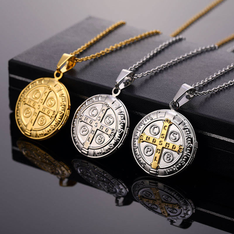 St. Benedict Medal Necklace-Necklaces-Yiyae-Yiyae