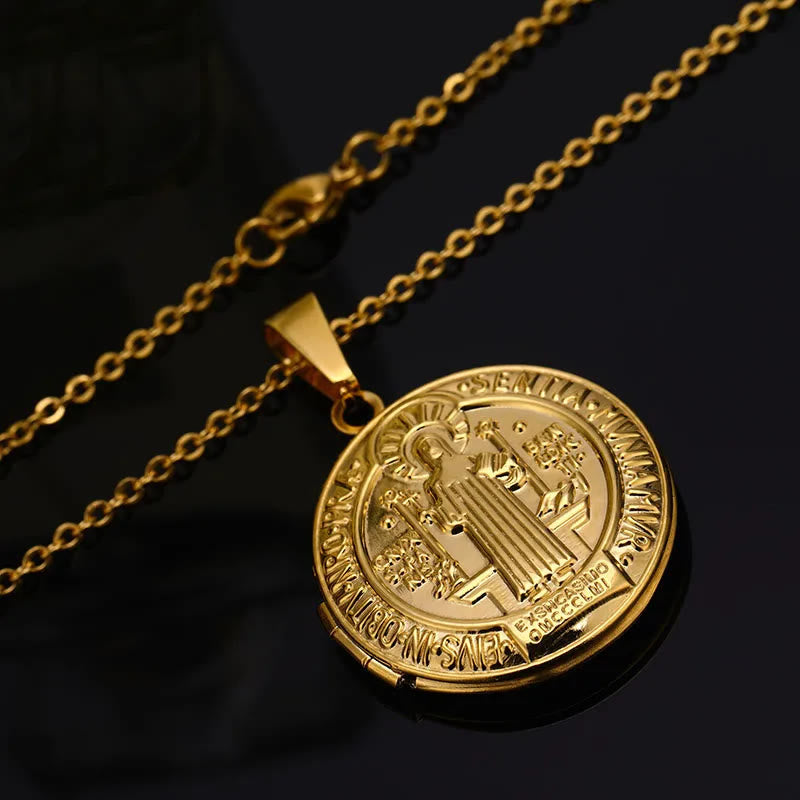 St. Benedict Medal Necklace-Necklaces-Yiyae-Yiyae