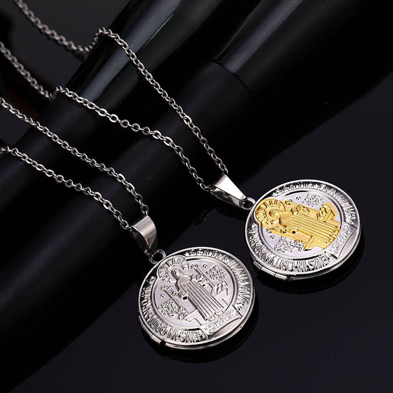 St. Benedict Medal Necklace-Necklaces-Yiyae-Yiyae