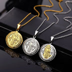 St. Benedict Medal Necklace-Necklaces-Yiyae-Yiyae