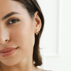 Star Outline Hoops-Earrings-Yiyae-Yiyae