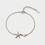 Starfish Chain Bracelet-Bracelets-Yiyae-Silver-Yiyae