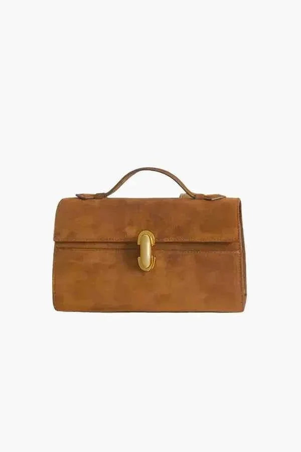 Structured Box Handbag-Bags-Yiyae-Brown-One Size-Yiyae