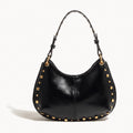 Studded Shoulder Bag-Bags-Yiyae-Black-Yiyae