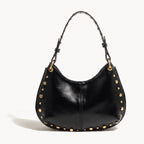Studded Shoulder Bag-Bags-Yiyae-Black-Yiyae