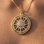 Sun Medallion Necklace-Necklaces-Yiyae-Yiyae