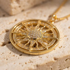 Sun Medallion Necklace-Necklaces-Yiyae-Yiyae