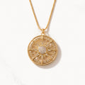 Sun Medallion Necklace-Necklaces-Yiyae-Gold-Yiyae