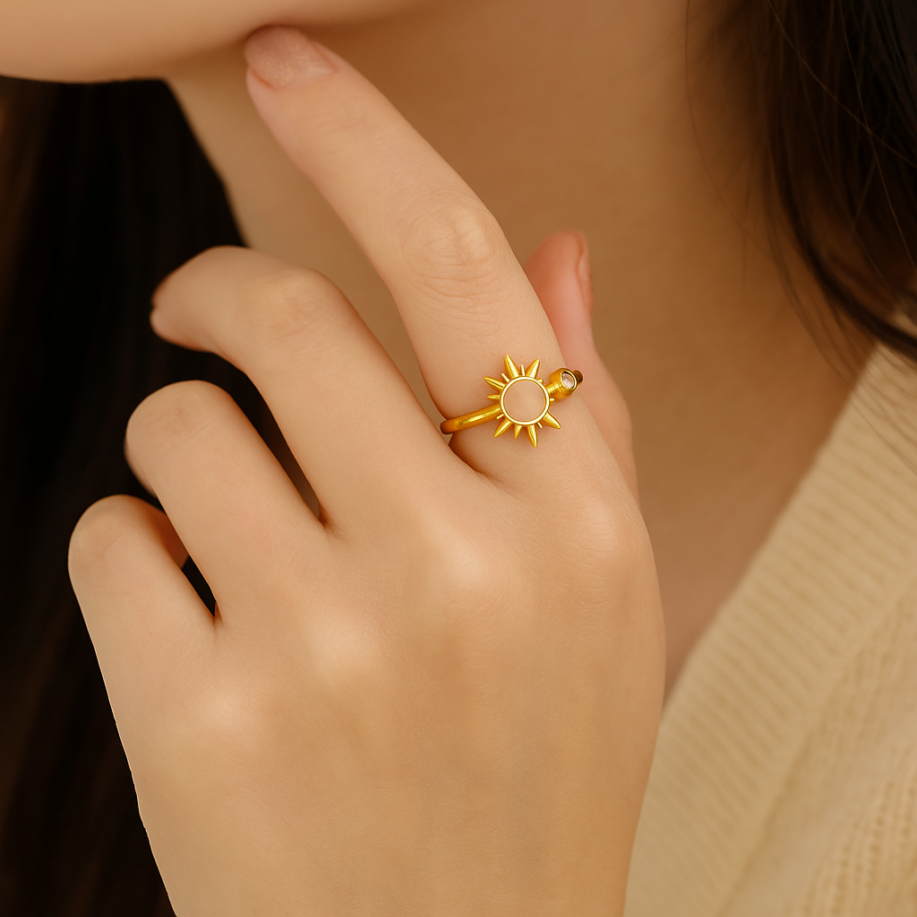 Sunbeam Open Ring-Rings-Yiyae-Yiyae
