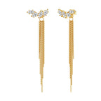 Tassel Chain Earrings-Earrings-Yiyae-Yiyae