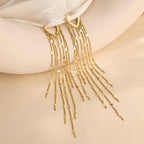 Tassel Chain Earrings-Earrings-Yiyae-Yiyae