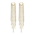 Tassel Chain Earrings-Earrings-Yiyae-Gold-Classic-Yiyae