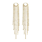 Tassel Chain Earrings-Earrings-Yiyae-Gold-Classic-Yiyae