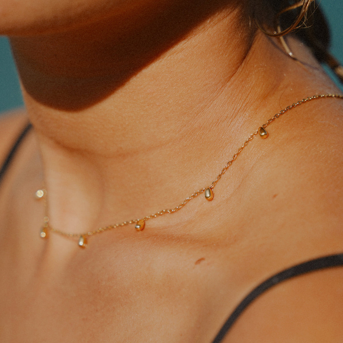 Teardrop Charm Necklace-Necklaces-Yiyae-Yiyae