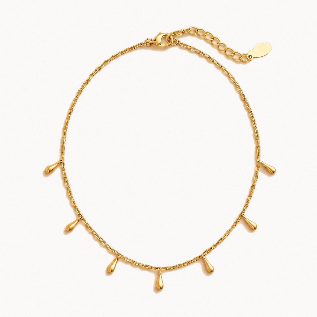 Teardrop Charm Necklace-Necklaces-Yiyae-Gold-Yiyae
